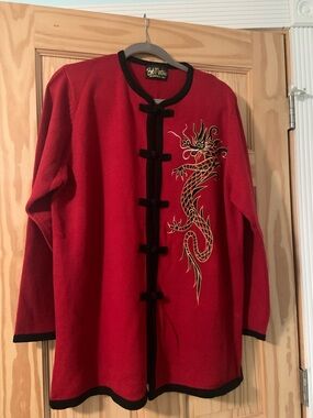 Bob Mackie Wearable Art Dragon Sweater